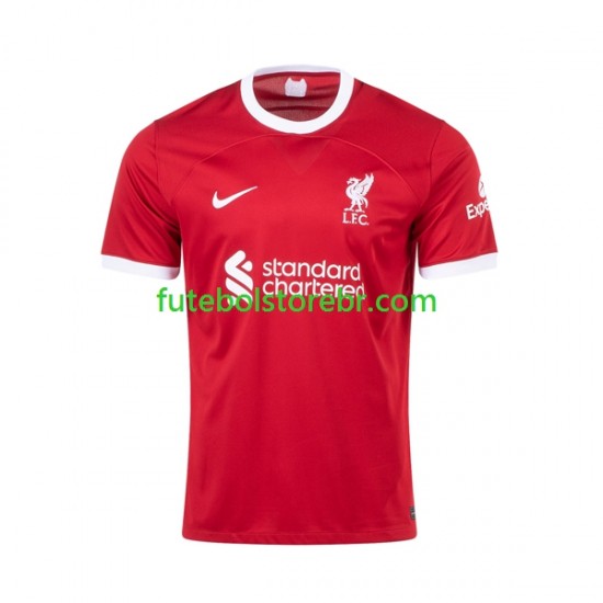 Camisa Liverpool Alexis Mac Allister 10 I 2023-2024 manga curta pro Juvenil