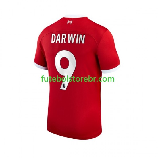 Camisa Liverpool Darwin Nunez 9 I 2023-2024 manga curta pro Masculina