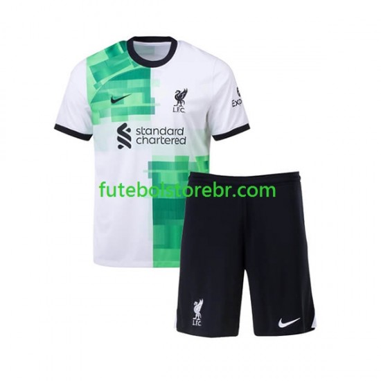 Camisa Liverpool II 2023-2024 manga curta pro Juvenil