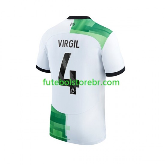 Camisa Liverpool Virgil van Dijk 4 II 2023-2024 manga curta pro Masculina