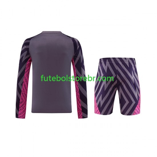 Camisa Goleiro Manchester City II 2023-2024 manga longa pro Juvenil