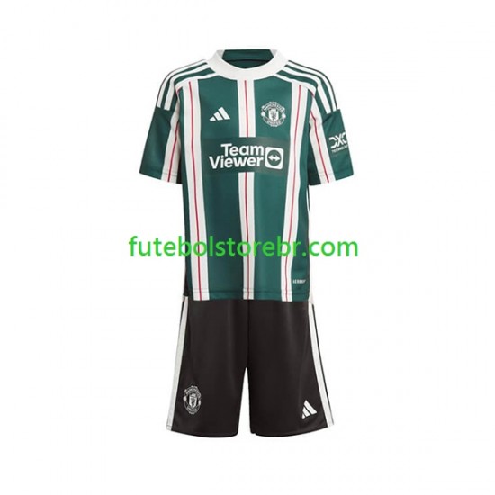 Camisa Manchester United II 2023-2024 manga curta pro Juvenil