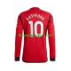 Camisa Manchester United Marcus Rashford 10 I 2023-2024 manga longa pro Masculina