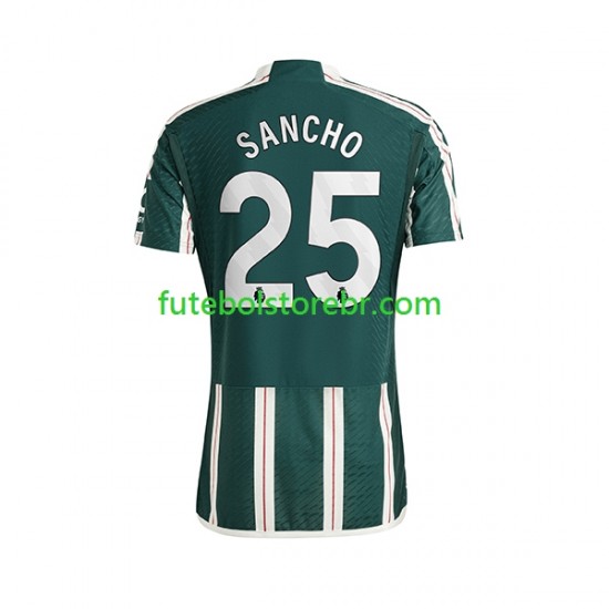 Camisa Manchester United Sancho 25 II 2023-2024 manga curta pro Masculina