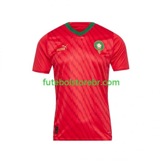 Camisa Marrocos I 2023 manga curta pro Masculina