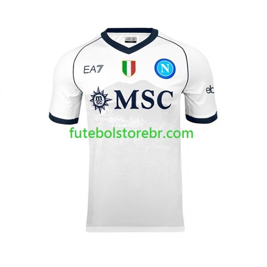 Camisa Napoli II 2023-2024 manga curta pro Masculina