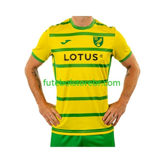 Camisa Norwich City I 2023-2024 manga curta pro Masculina