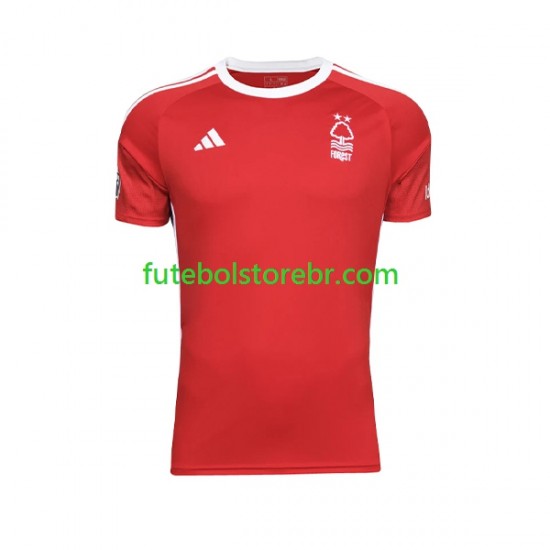 Camisa Nottingham Forest I 2023-2024 manga curta pro Masculina