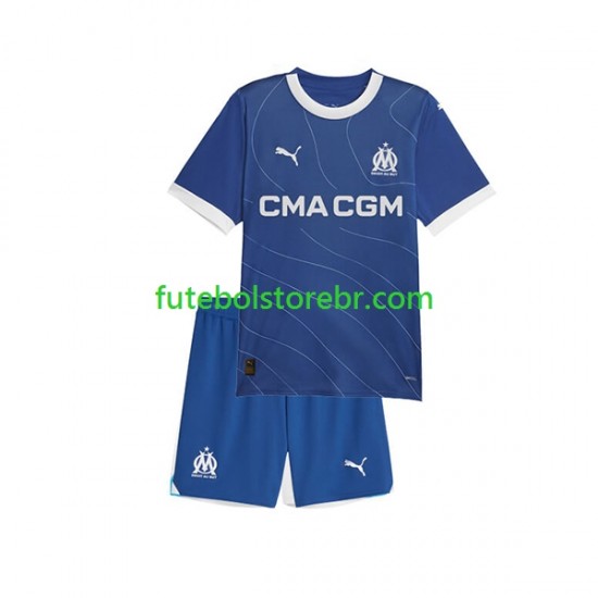 Camisa Olympique de Marseille II 2023-2024 manga curta pro Juvenil