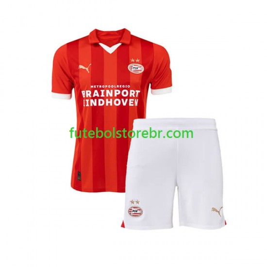 Camisa PSV Eindhoven I 2023-2024 manga curta pro Juvenil