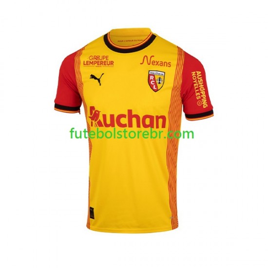 Camisa RC Lens I 2023-2024 manga curta pro Masculina