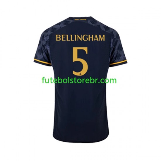 Camisa Real Madrid Jude Bellingham 5 II 2023-2024 manga curta pro Masculina