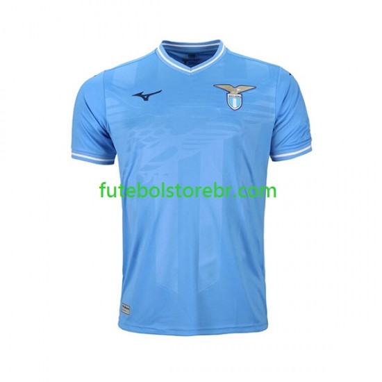 Camisa Lázio I 2023-2024 manga curta pro Masculina