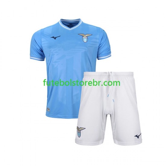 Camisa Lázio I 2023-2024 manga curta pro Juvenil