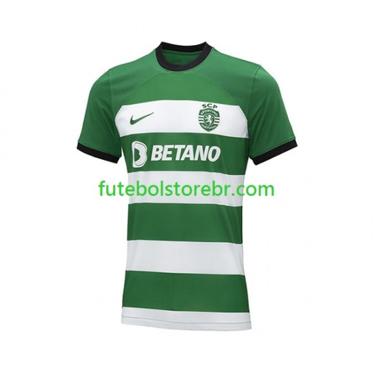 Camisa Sporting CP I 2023-2024 manga curta pro Masculina