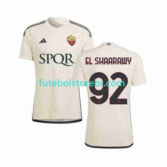 Camisa AS Roma El Shaarawy 92 II 2023-2024 manga curta pro Masculina