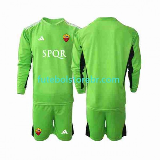 Camisa Goleiro AS Roma II 2023-2024 manga longa pro Juvenil