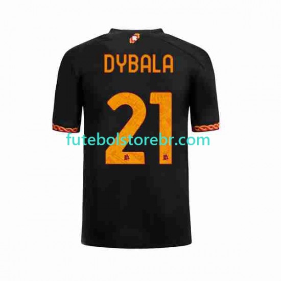 Camisa AS Roma Paulo Dybala 21 III 2023-2024 manga curta pro Masculina