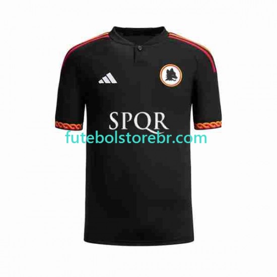 Camisa AS Roma III 2023-2024 manga curta pro Masculina