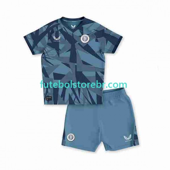 Camisa Aston Villa III 2023-2024 manga curta pro Juvenil