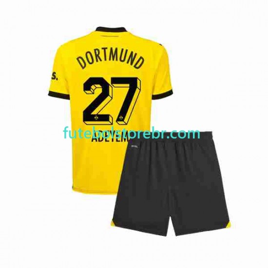 Camisa Borussia Dortmund Karim Adeyemi 27 I 2023-2024 manga curta pro Juvenil