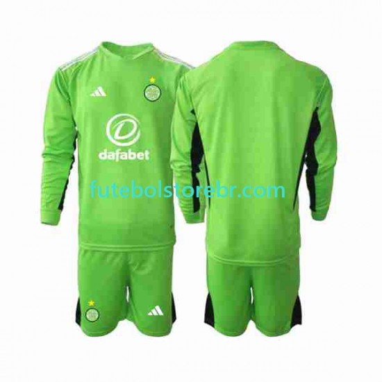 Camisa Goleiro Celtic II 2023-2024 manga longa pro Juvenil