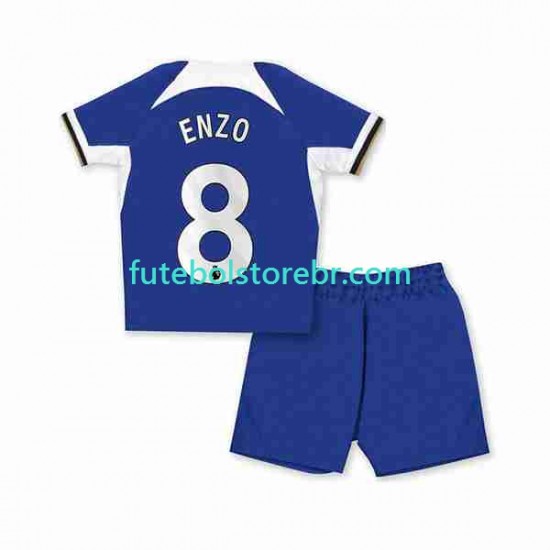 Camisa Chelsea Enzo Fernandez 8 I 2023-2024 manga curta pro Juvenil