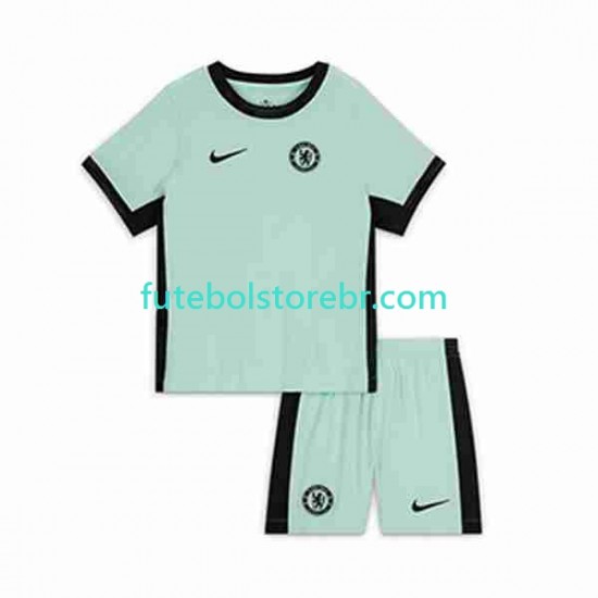 Camisa Chelsea III 2023-2024 manga curta pro Juvenil