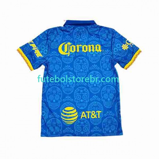 Camisa Club America Day of the Dead I 2023-2024 manga curta pro Masculina