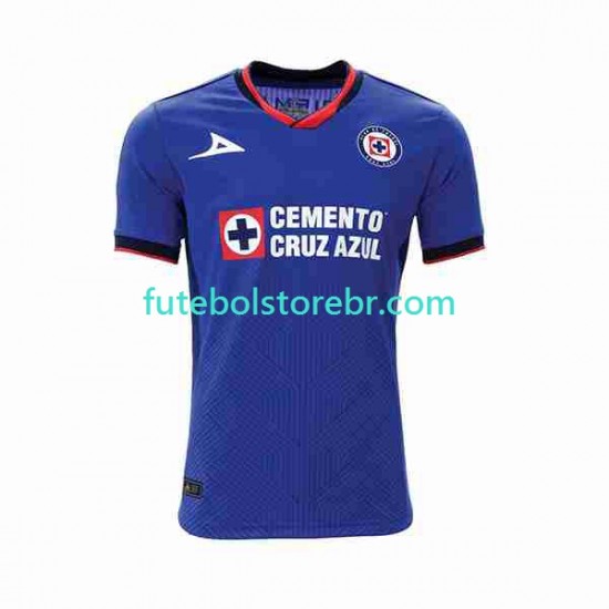 Camisa Cruz Azul I 2023-2024 manga curta pro Masculina