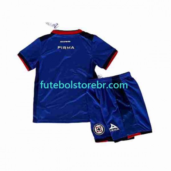 Camisa Cruz Azul I 2023-2024 manga curta pro Juvenil