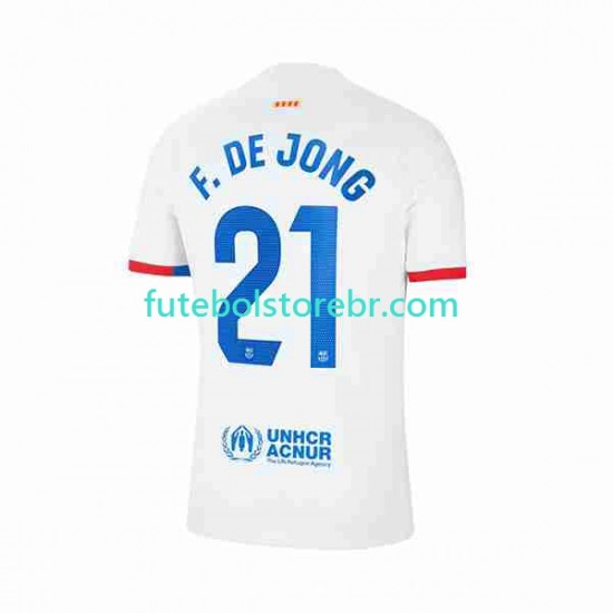 Camisa FC Barcelona Frenkie de Jong 21 II 2023-2024 manga curta pro Masculina