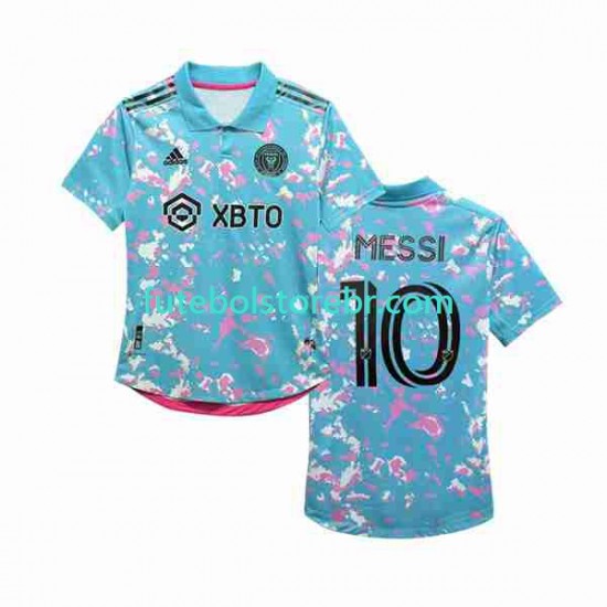 Camisa Inte Miami Lionel Messi 10 III 2023-2024 manga curta pro Masculina