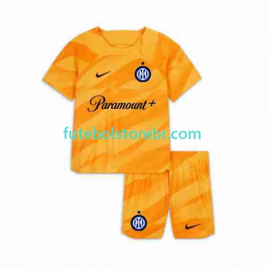 Camisa Goleiro Internazionale I 2023-2024 manga curta pro Juvenil