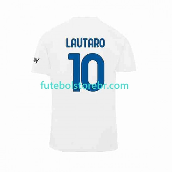 Camisa Internazionale Lautaro Martinez 10 II 2023-2024 manga curta pro Masculina