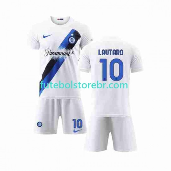 Camisa Internazionale Lautaro Martinez 10 II 2023-2024 manga curta pro Juvenil