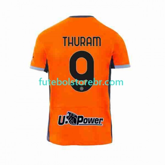 Camisa Internazionale Marcus Thuram 9 III 2023-2024 manga curta pro Masculina