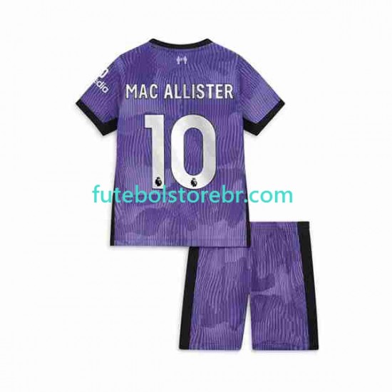 Camisa Liverpool Alexis Mac Allister 10 III 2023-2024 manga curta pro Juvenil