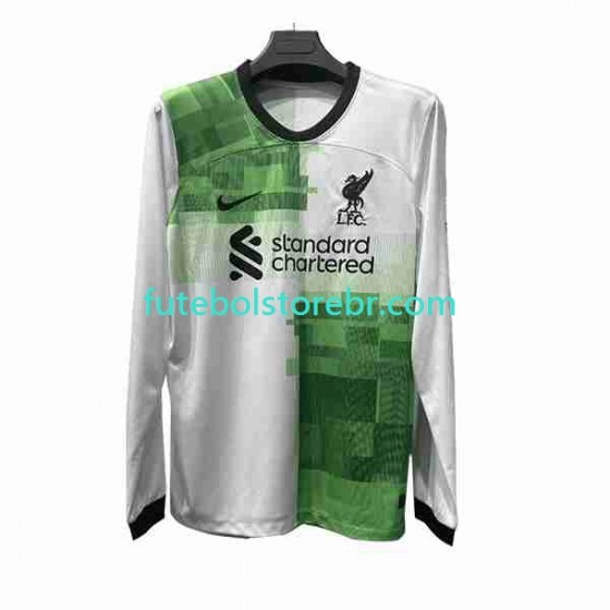 Camisa Liverpool II 2023-2024 manga longa pro Masculina