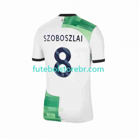 Camisa Liverpool Dominik Szoboszlai 8 II 2023-2024 manga curta pro Masculina