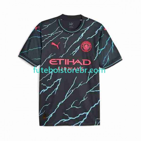 Camisa Manchester City Haaland 9 Special Printing III 2023-2024 manga curta pro Masculina