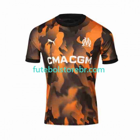 Camisa Olympique de Marseille III 2023-2024 manga curta pro Masculina