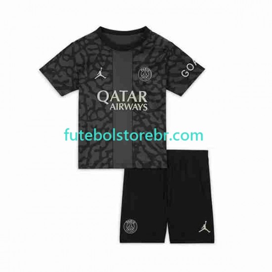 Camisa Paris Saint Germain III 2023-2024 manga curta pro Juvenil