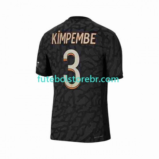 Camisa Paris Saint Germain Kimpembe 3 III 2023-2024 manga curta pro Masculina