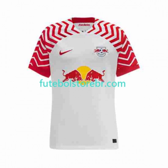 Camisa RB Leipzig I 2023-2024 manga curta pro Masculina