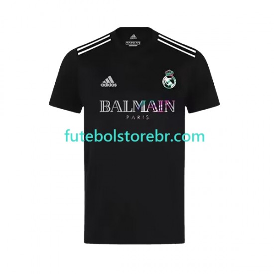 Camisa Real Madrid Balmain 2023-2024 manga curta pro Masculina