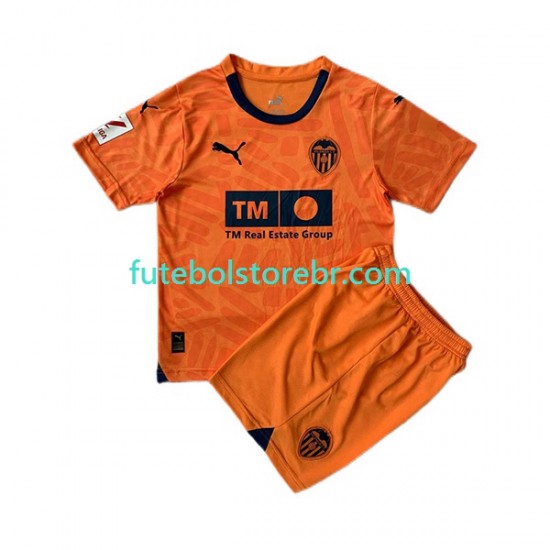 Camisa Valencia CF III 2023-2024 manga curta pro Juvenil