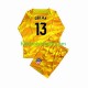 Camisa Goleiro Atlético de Madrid Laranja Jan Oblak 13 2023-2024 manga longa pro Juvenil