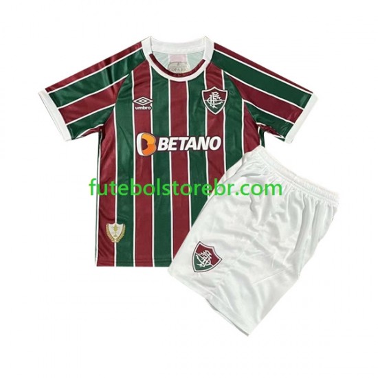 Camisa Fluminense I 2023-2024 manga curta pro Juvenil