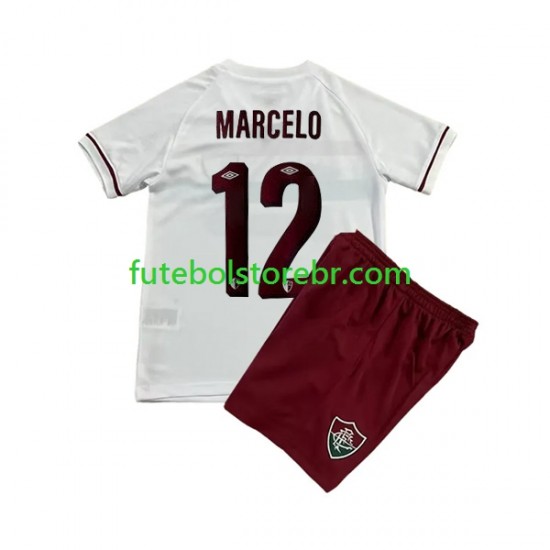 Camisa Fluminense Marcelo 12 II 2023-2024 manga curta pro Juvenil